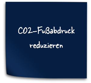 CO2 Fußabdruck reduzieren
